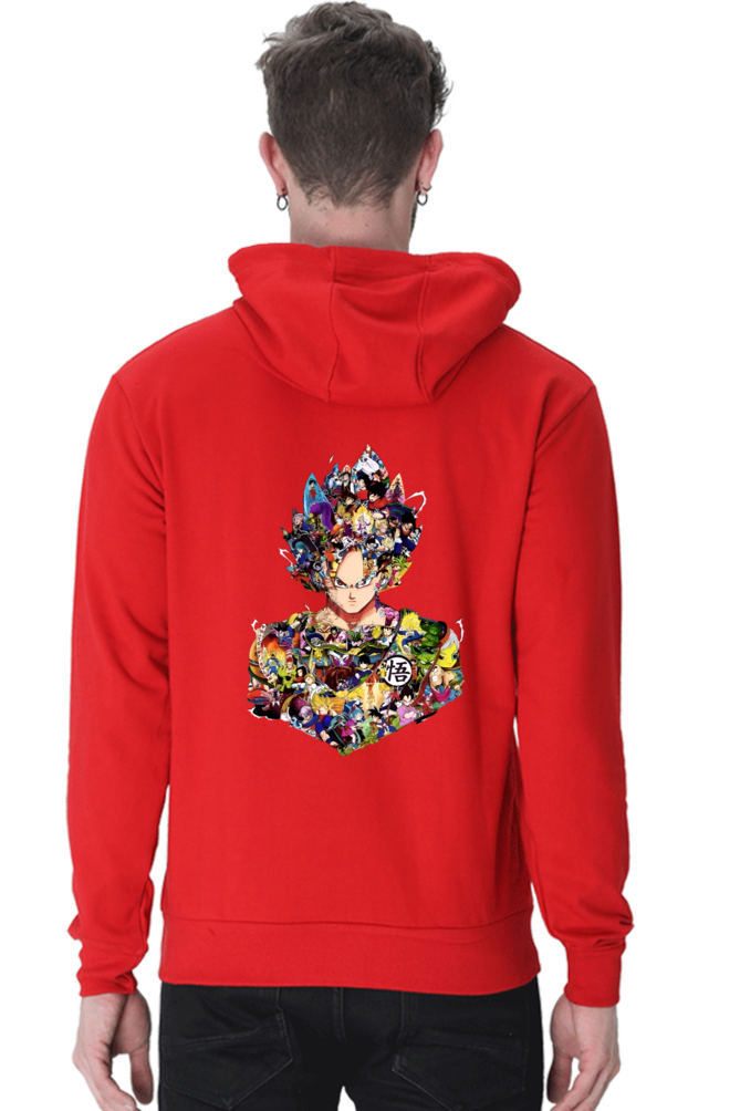 Saiyan Warrior Collage Hoodie – Super Saiyan Goku Art