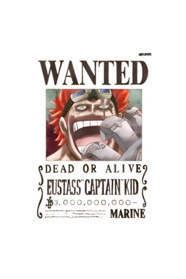 Eustass D. Kid Bounty Poster T-Shirt – 3 Billion Berries Edition