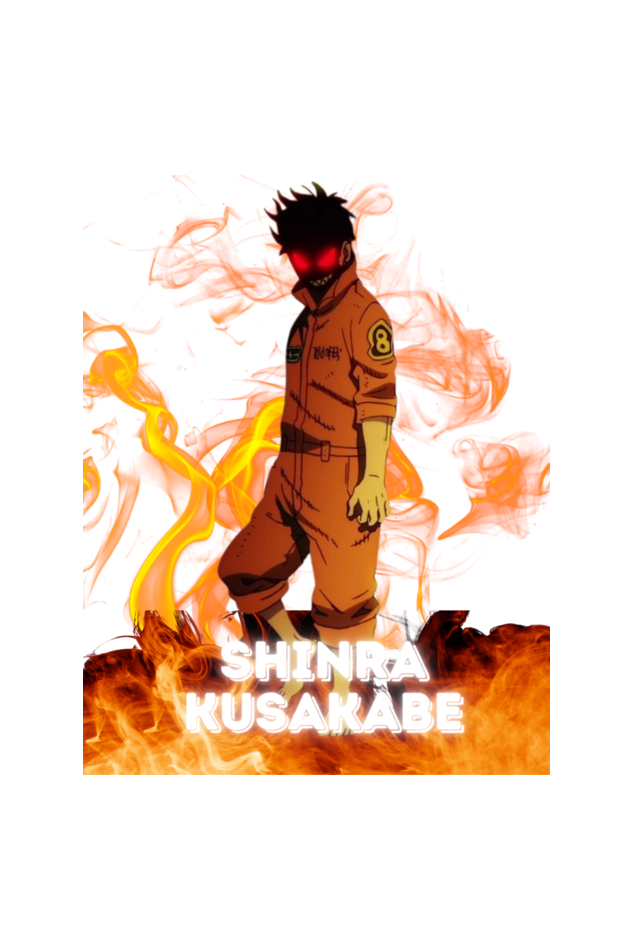 Shinra Kusakabe Anime Graphic Oversized T-Shirt – Fire Force Fan Merch