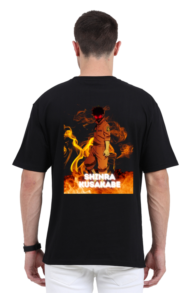 Shinra Kusakabe Anime Graphic Oversized T-Shirt – Fire Force Fan Merch