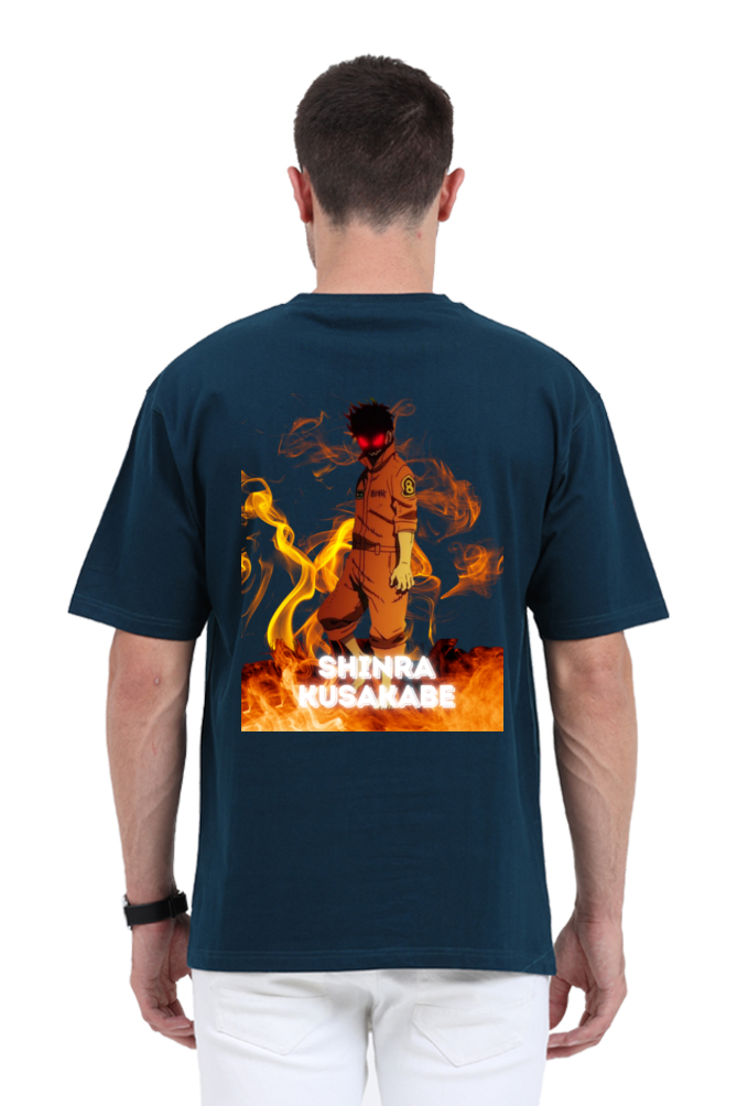 Shinra Kusakabe Anime Graphic Oversized T-Shirt – Fire Force Fan Merch