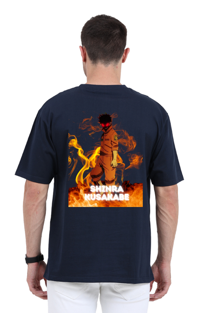 Shinra Kusakabe Anime Graphic Oversized T-Shirt – Fire Force Fan Merch