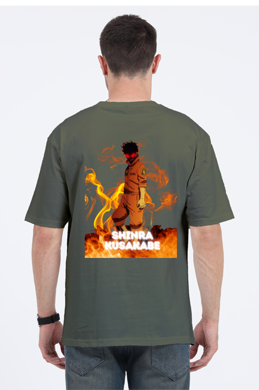 Shinra Kusakabe Anime Graphic Oversized T-Shirt – Fire Force Fan Merch