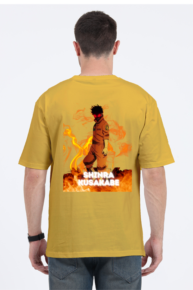 Shinra Kusakabe Anime Graphic Oversized T-Shirt – Fire Force Fan Merch