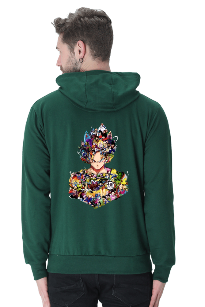 Saiyan Warrior Collage Hoodie – Super Saiyan Goku Art